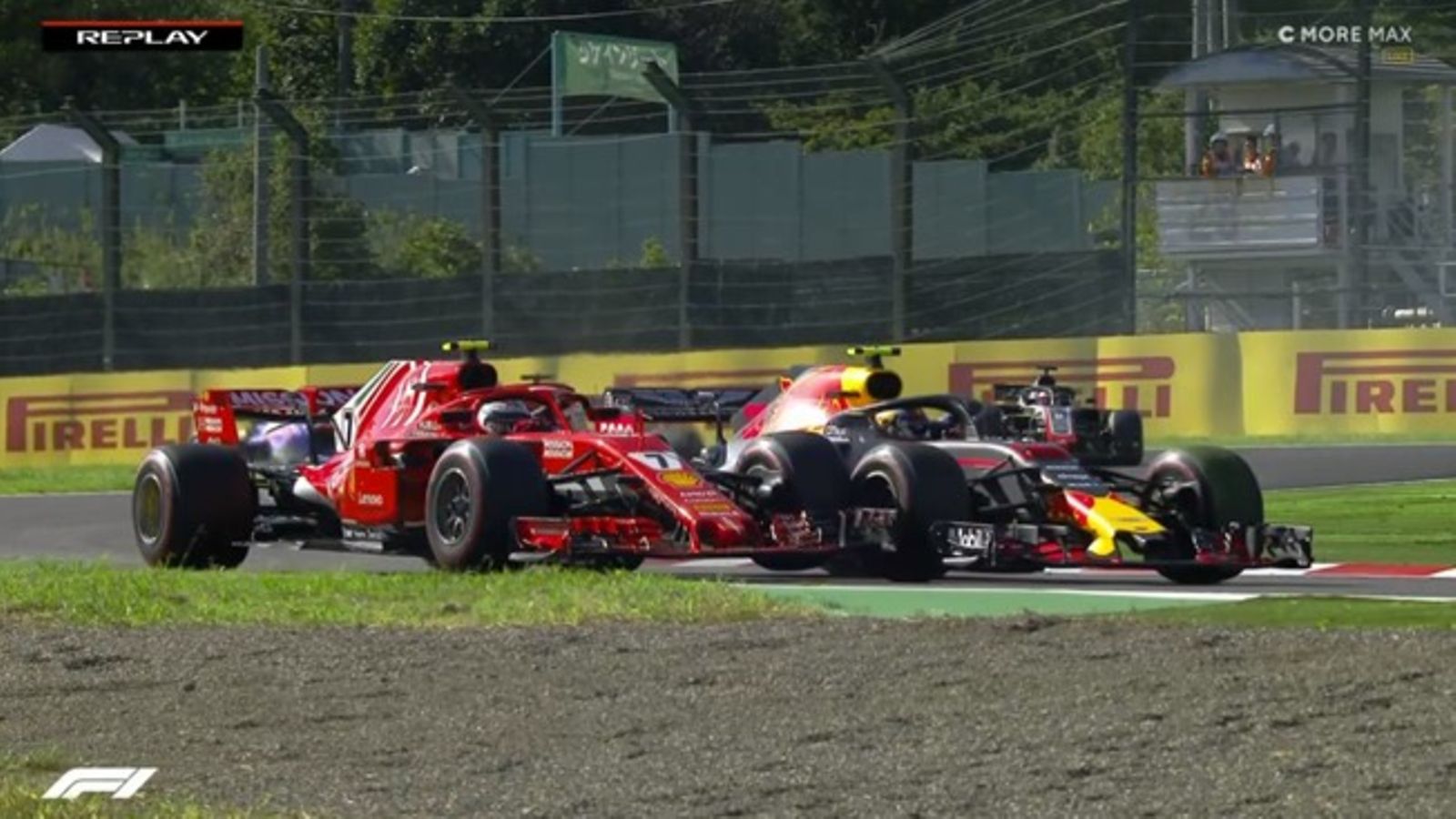 Kimi Räikkönen, Max Verstappen 2018, kolari, Suzuka