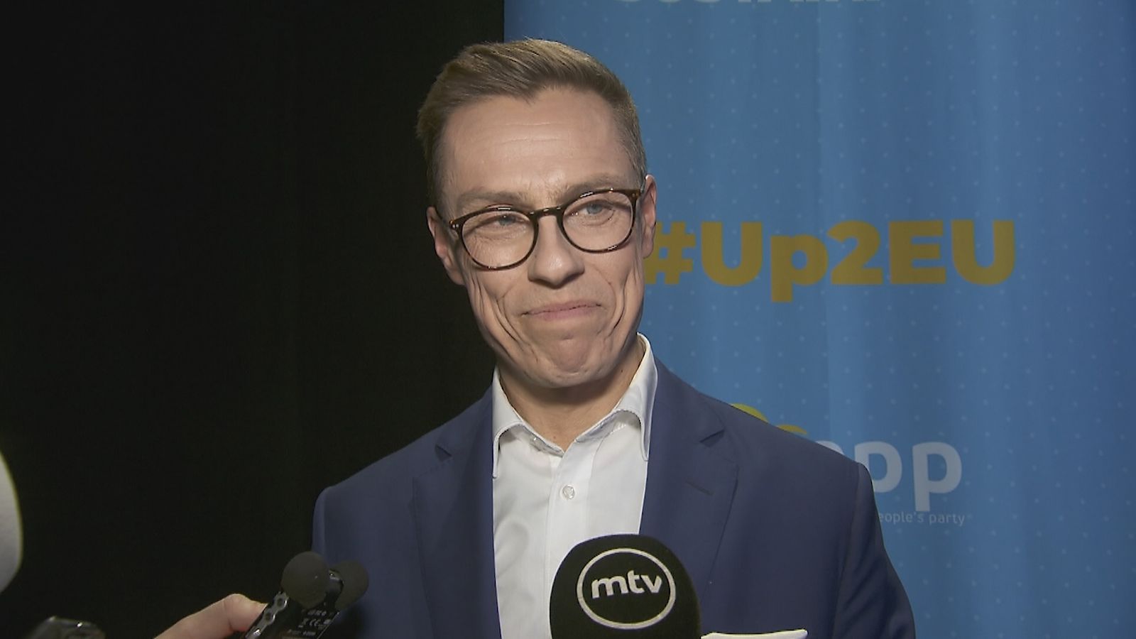Stubb väittelyn jälkeen MTV