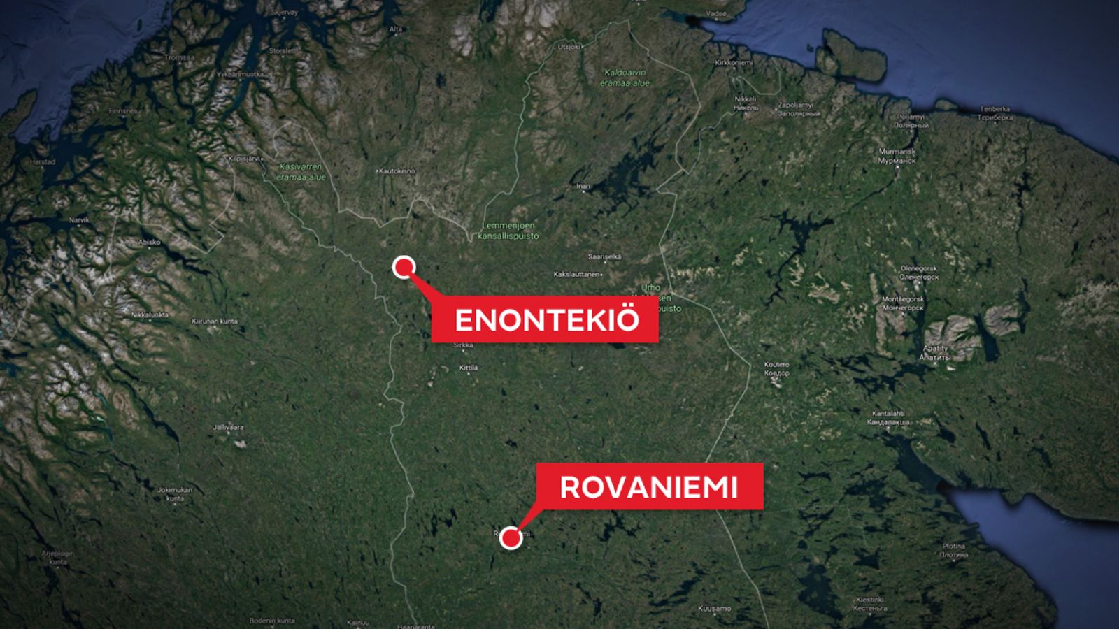 enontekiö-kartta