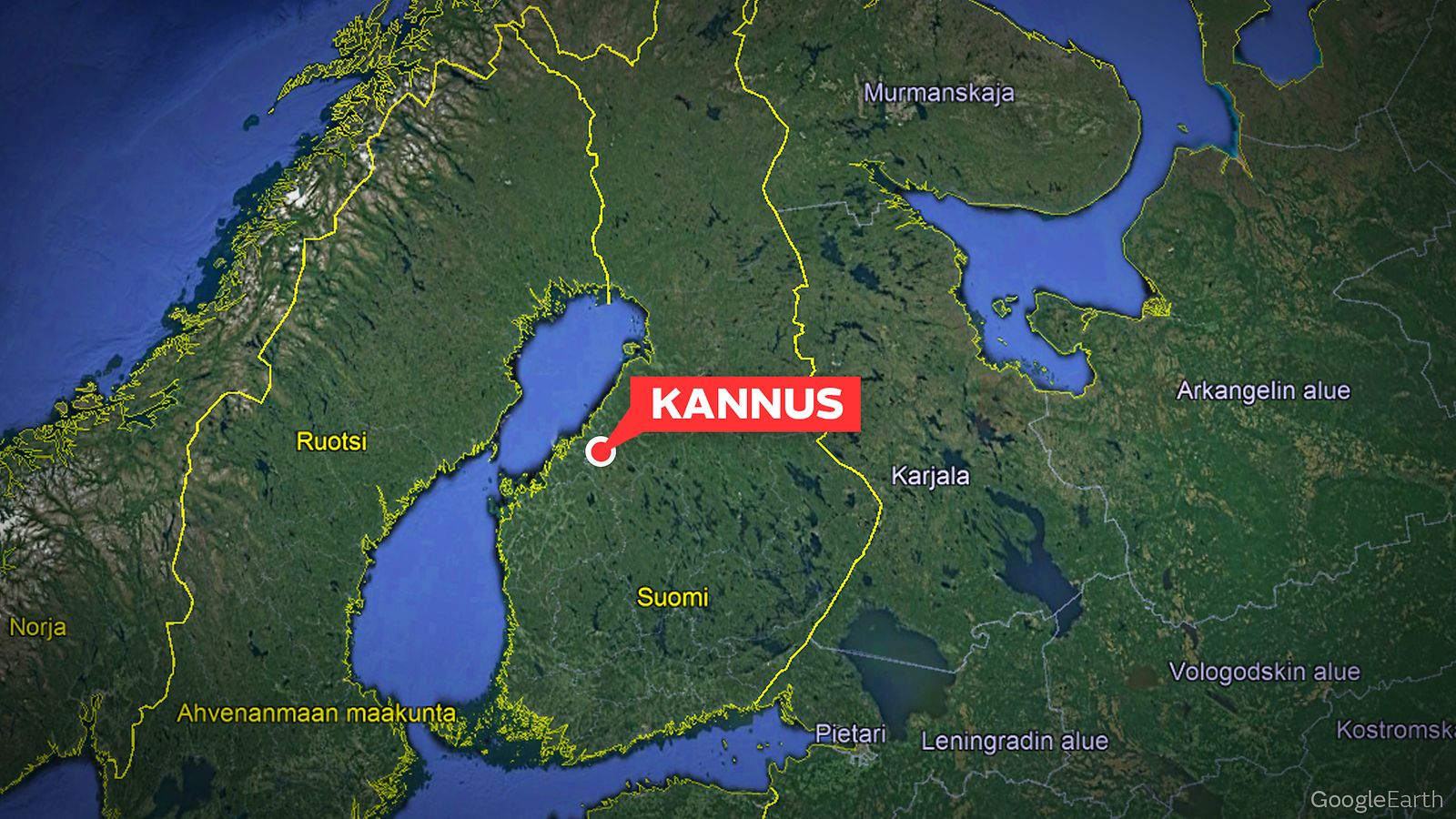 kannus kartta