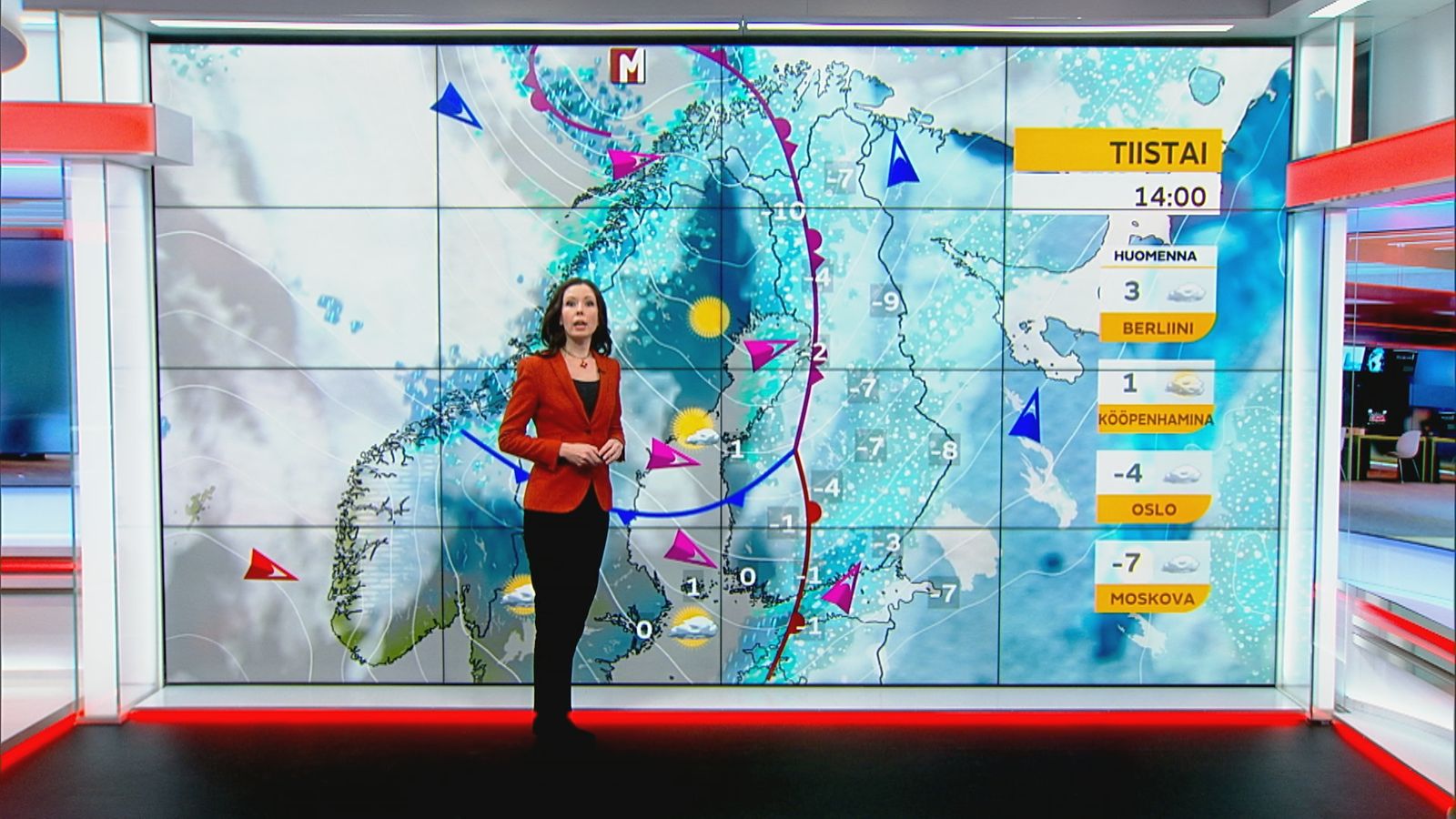 Päivän sää 23.12. Mette