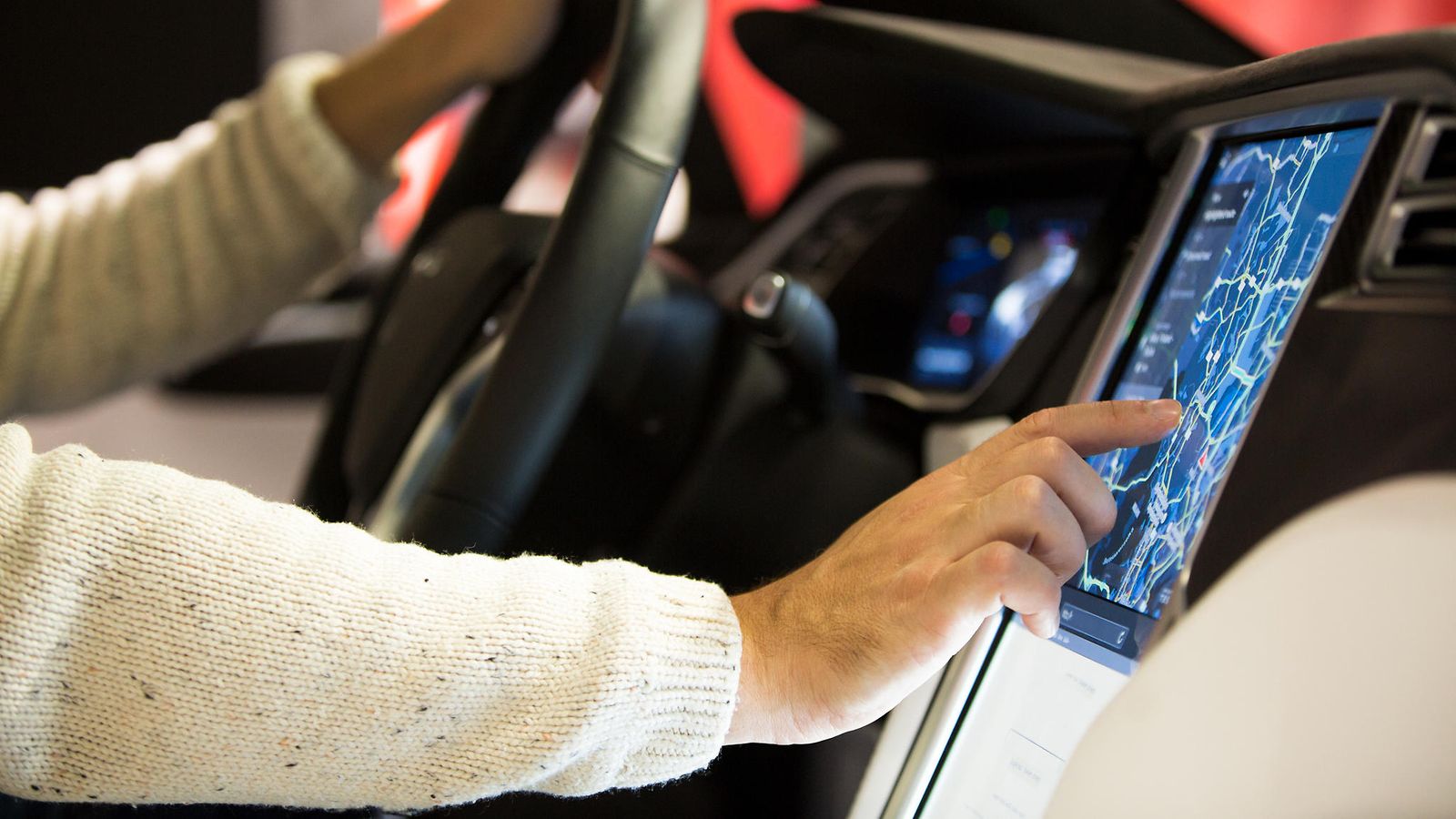 tesla interior