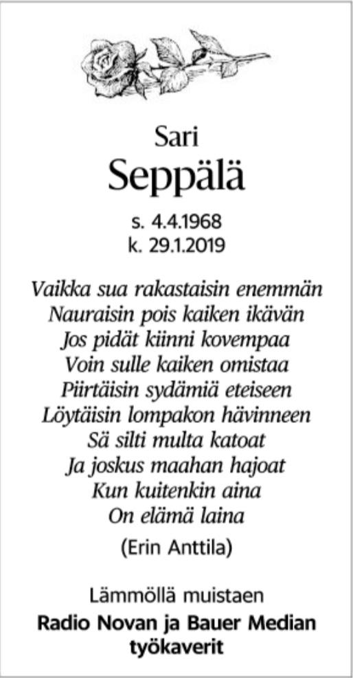 sari seppälä kuolinilmoitus2