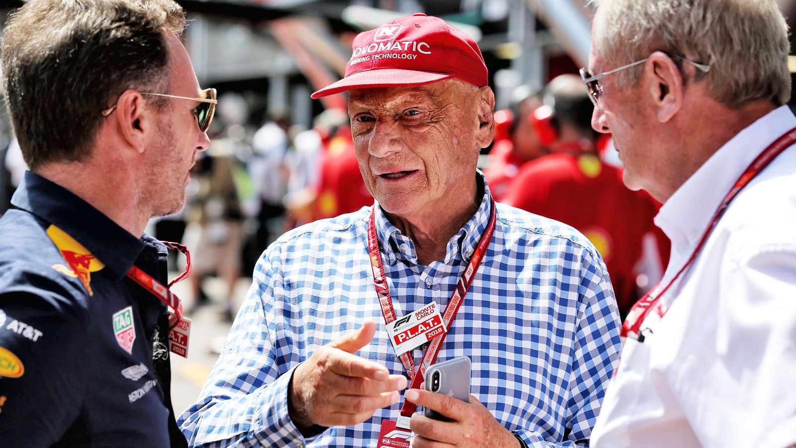 Niki Lauda varikolla