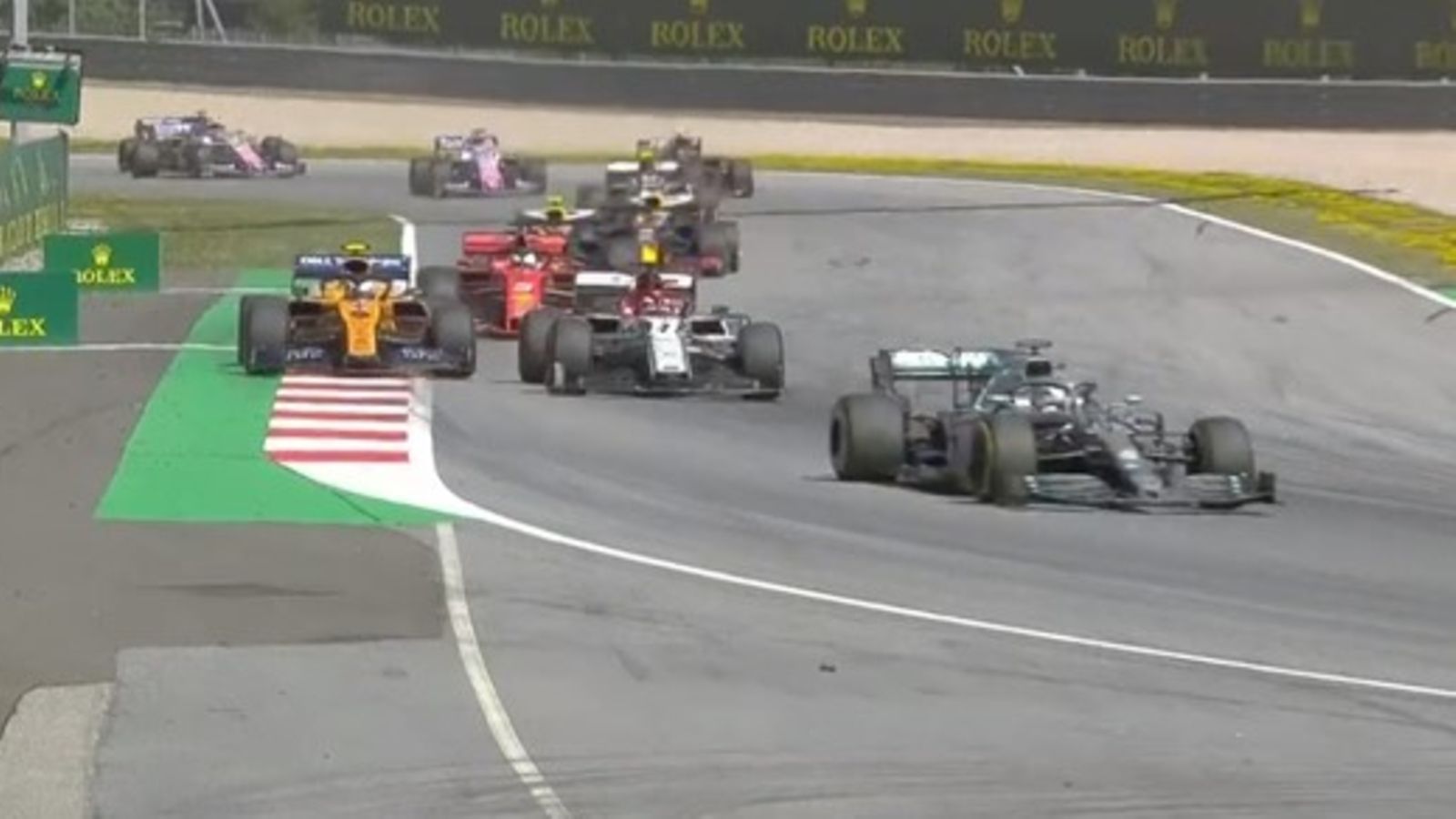 Itävalta, lähtö, startti, Kimi Räikkönen, Lando Norris, Lewis Hamilton, 2019