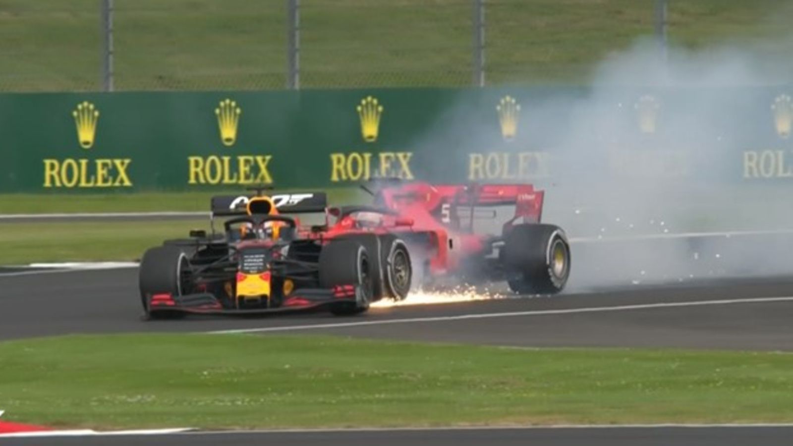 Max Verstappen, Sebastian Vettel, 2019, kolari, Britannia, Silverstone