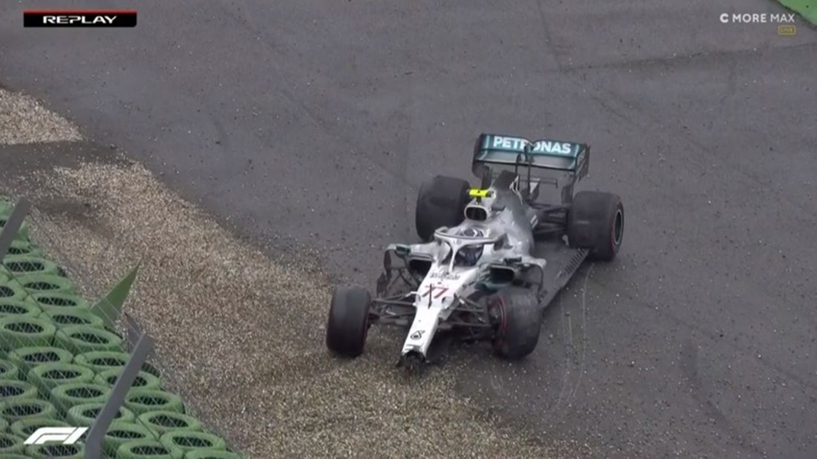 Valtteri Bottas, Mercedes, 2019, ulosajo, Saksa