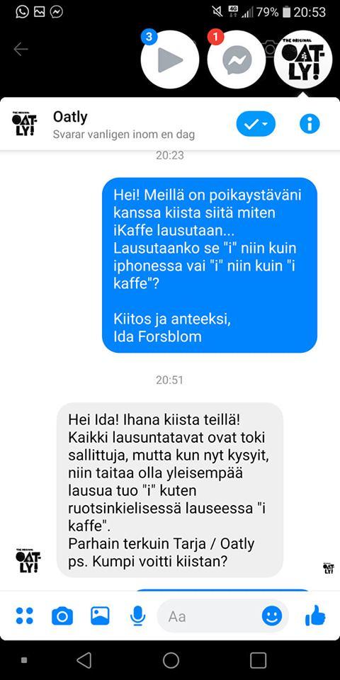 Oatly Ikaffe