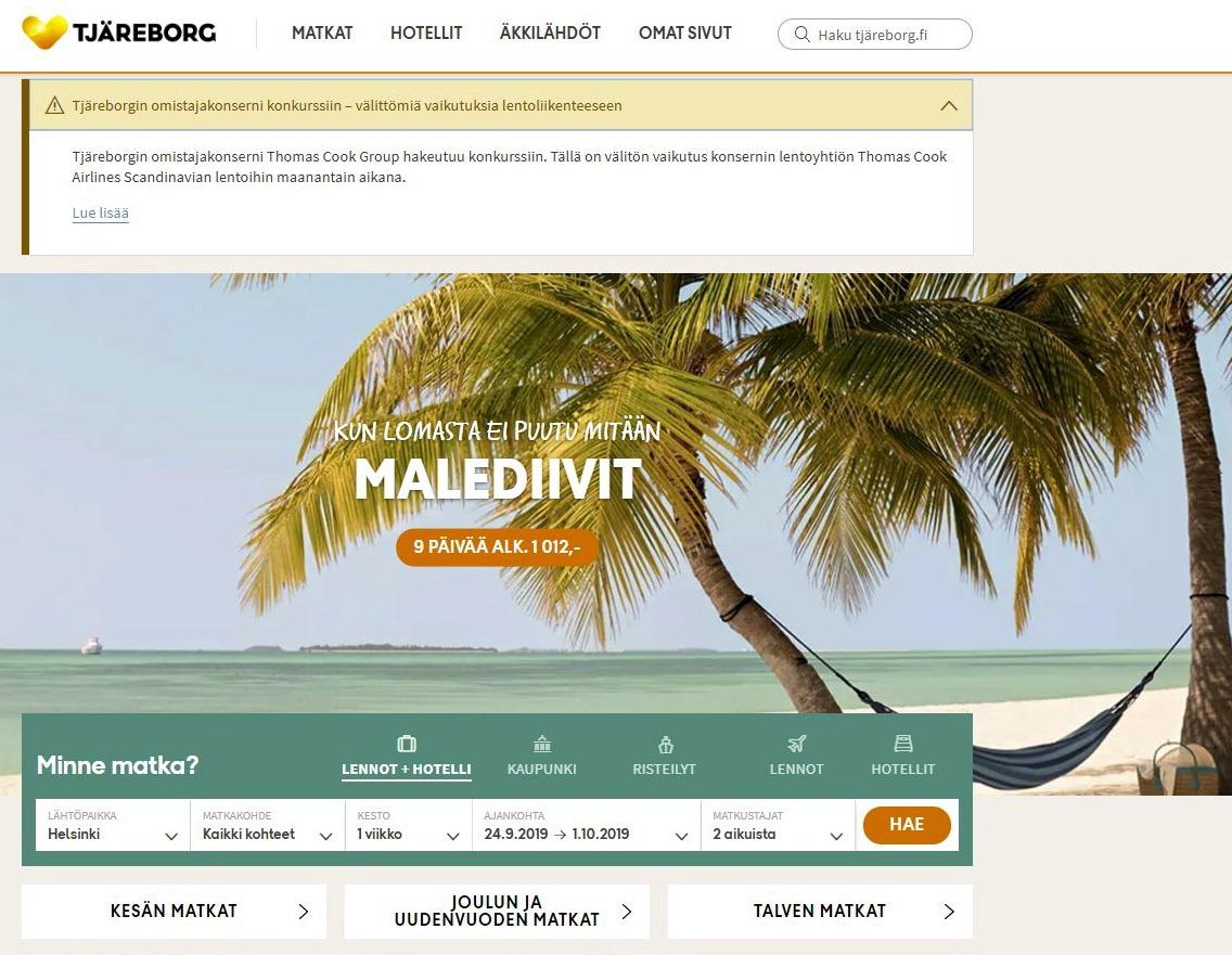 Matkayhtiö Tjäreborgin edustaja suorassa haastattelussa – kuinka matkustajien käy?