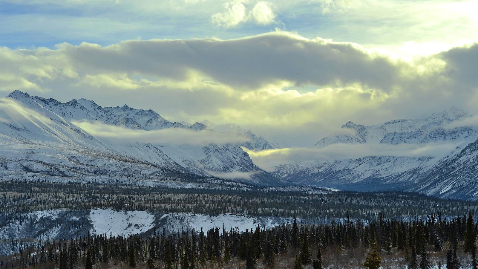 AOP alaska, vuoristo, talvi