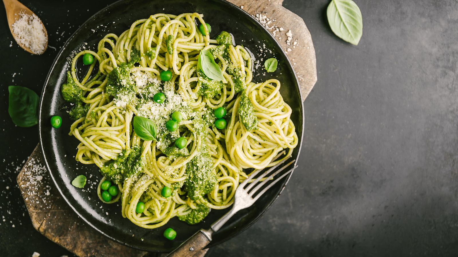 Pestopasta hernepesto herneet pesto pasta