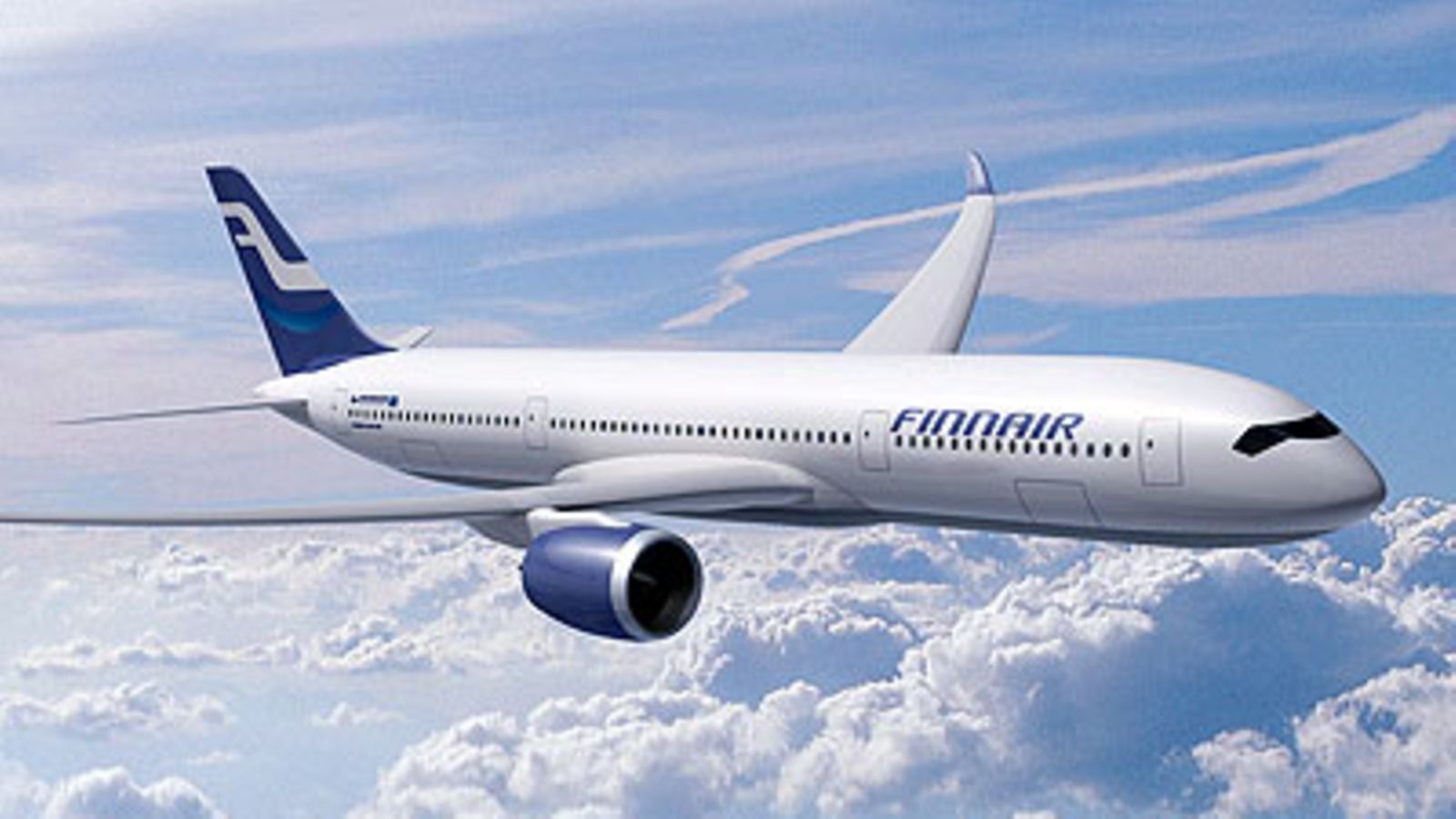 Finnairin A350XWB havainnekuva (Kuva: EPA/AIRBUS HANDOUT)