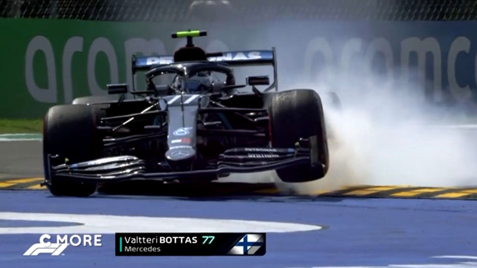 Valtteri Bottas, kanttarit, 2020, Monza, lämmittelykierros