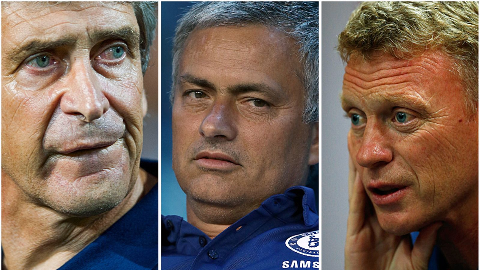 Manuel Pellegrini, Jose Mourinho ja David Moyes