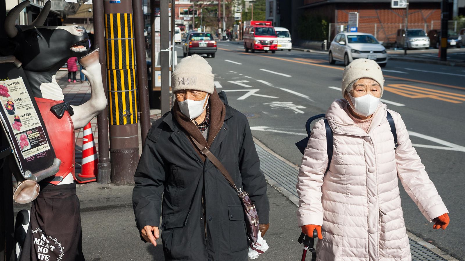 AOP Japani vanhoja ihmisiä kuvituskuvaa