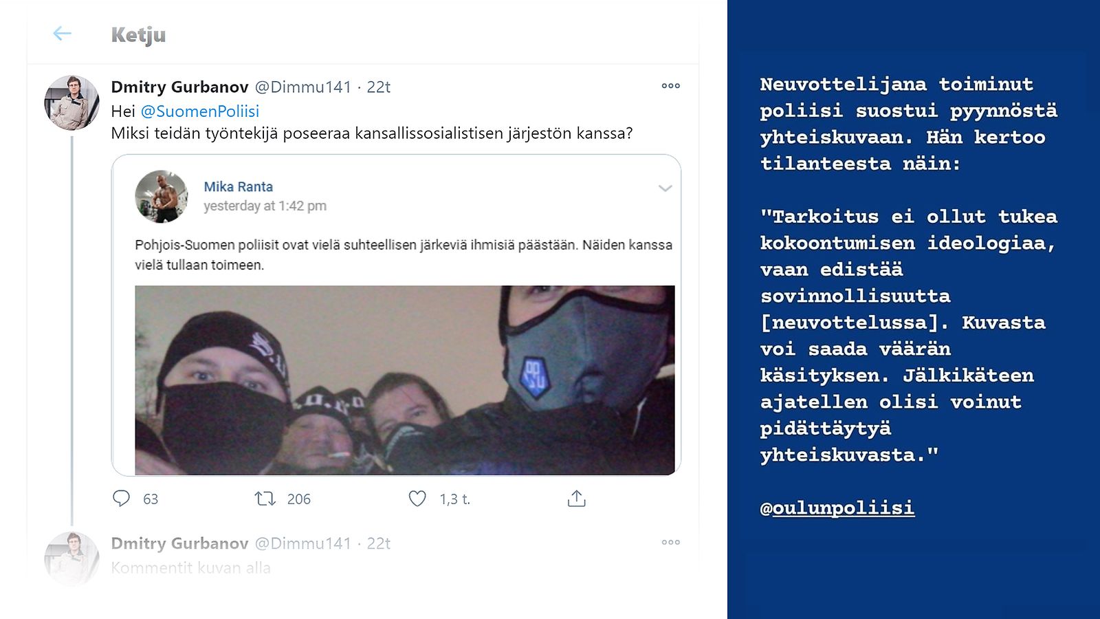 kuvakaappaus poliisi some