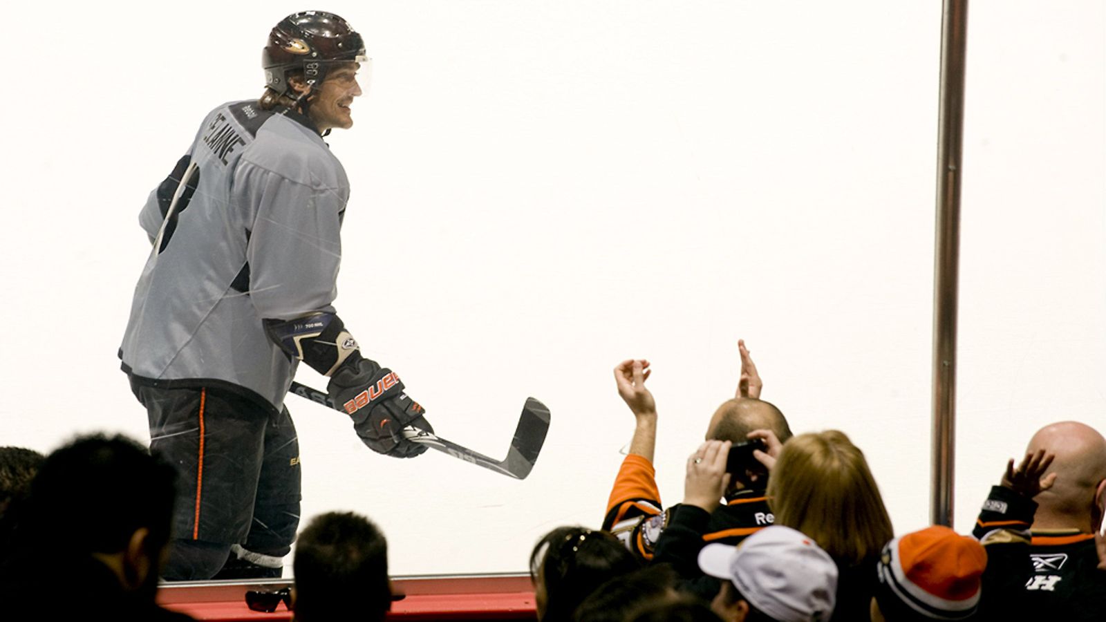 Ducks-fanit hurrasivat Selänteelle harjoitusleirillä.