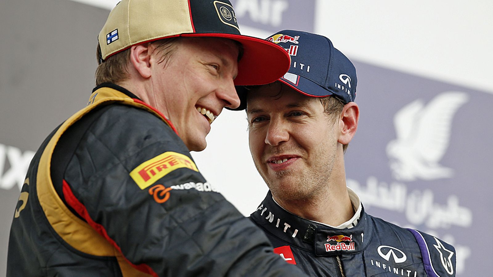 Kimi Räikkönen ja Sebastian Vettel.