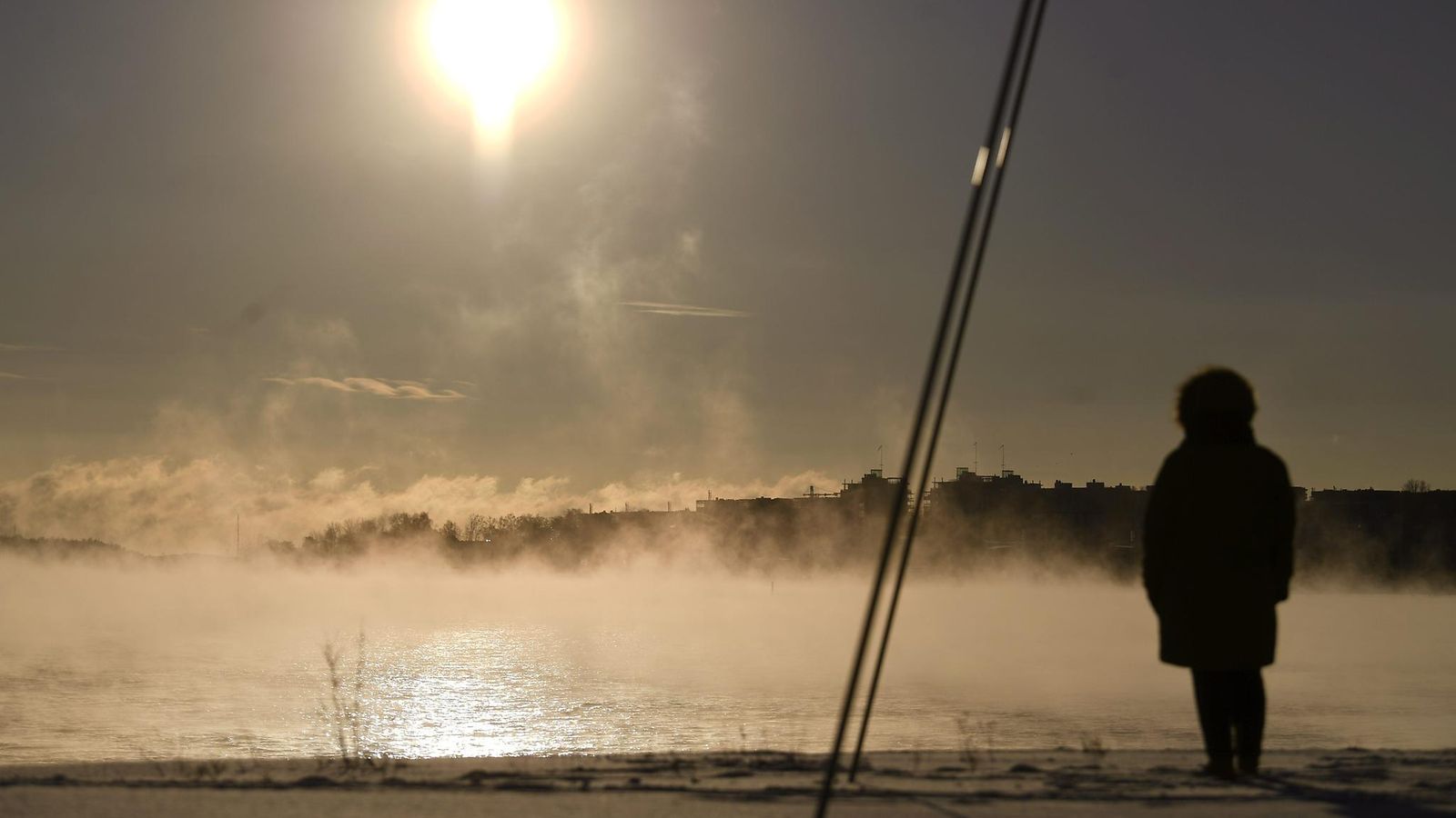 LK 020221 pakkanen meri kylmä sää talvi aurinko