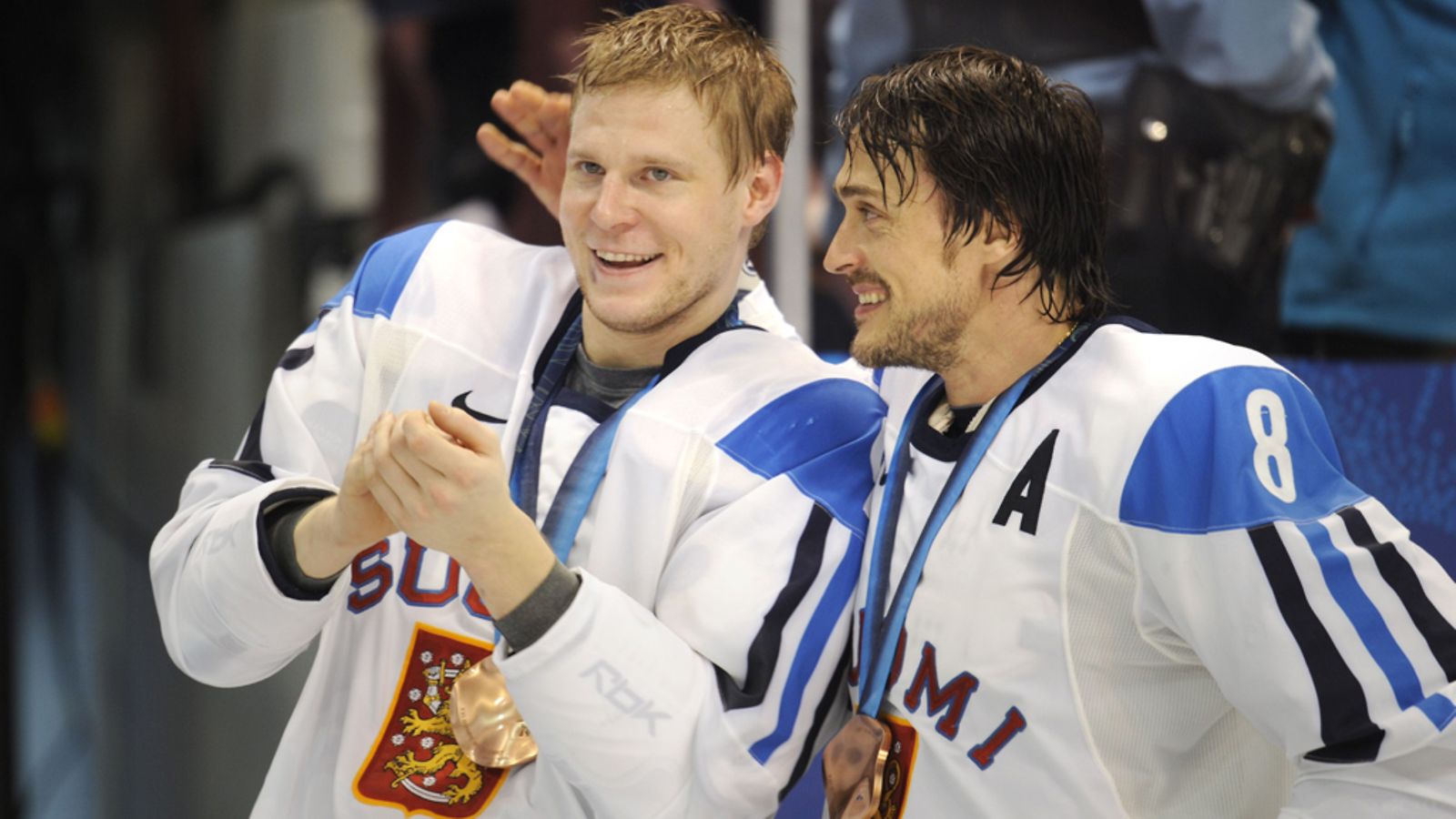 Mikko Koivu ja Teemu Selänne Vancouverin olympialaisissa