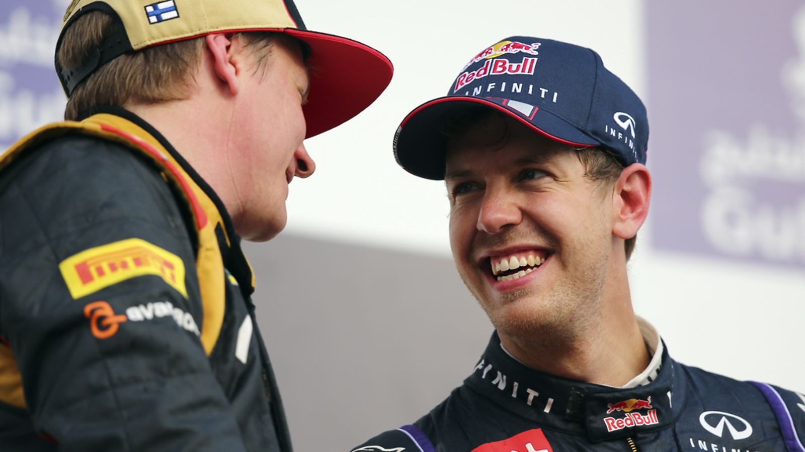 Kimi Räikkönen ja Sebastian Vettel