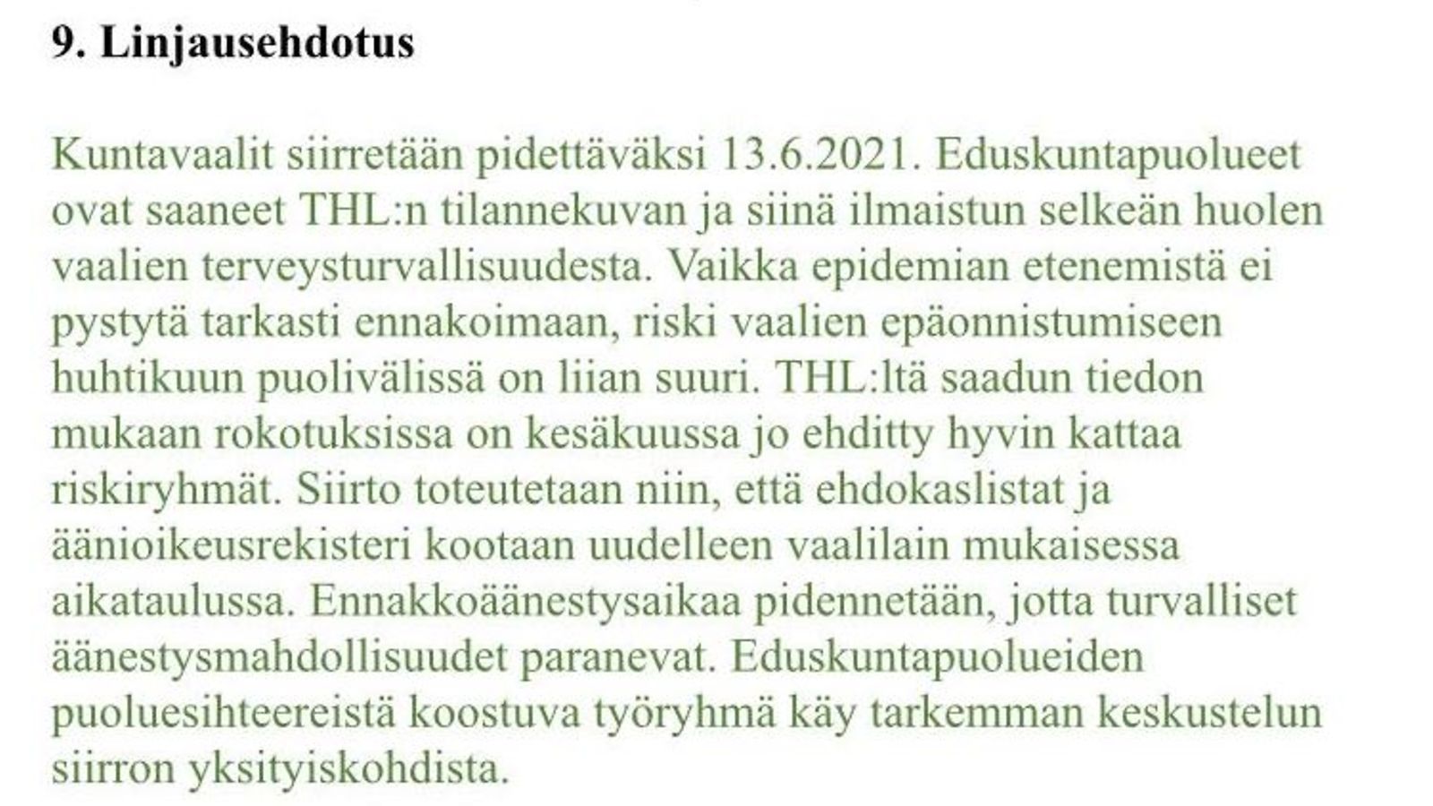 Linjausehdotus