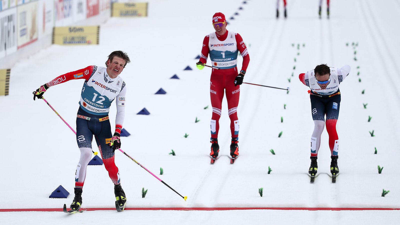 Johannes Hösflot Kläbo Aleksandr Bolshunov Emil Iversen