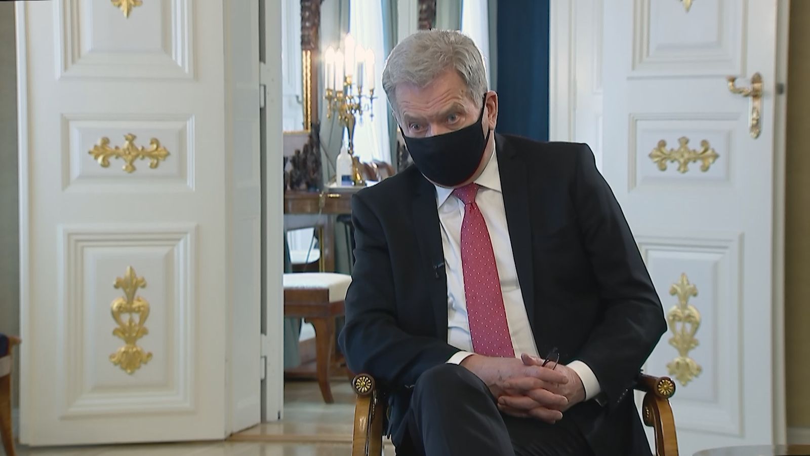 Presidentti Niinistö MTV Uutisextrassa.