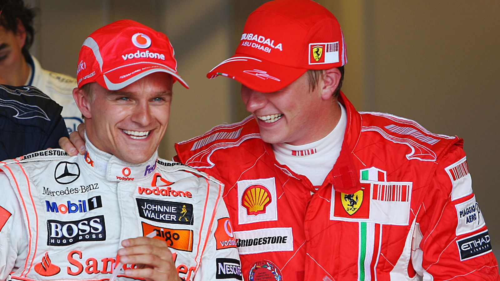 Heikki Kovalaisella ja Kimi Räikkösellä oli hauskaa kaudella 2008