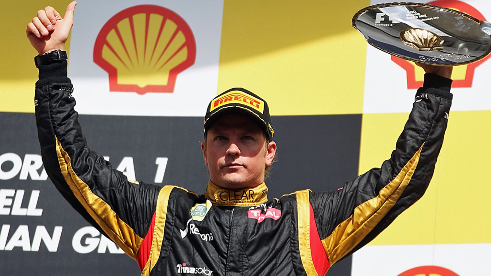 Kimi Räikkönen on noussut palkintokorokkeelle kuudesti tällä kaudella.