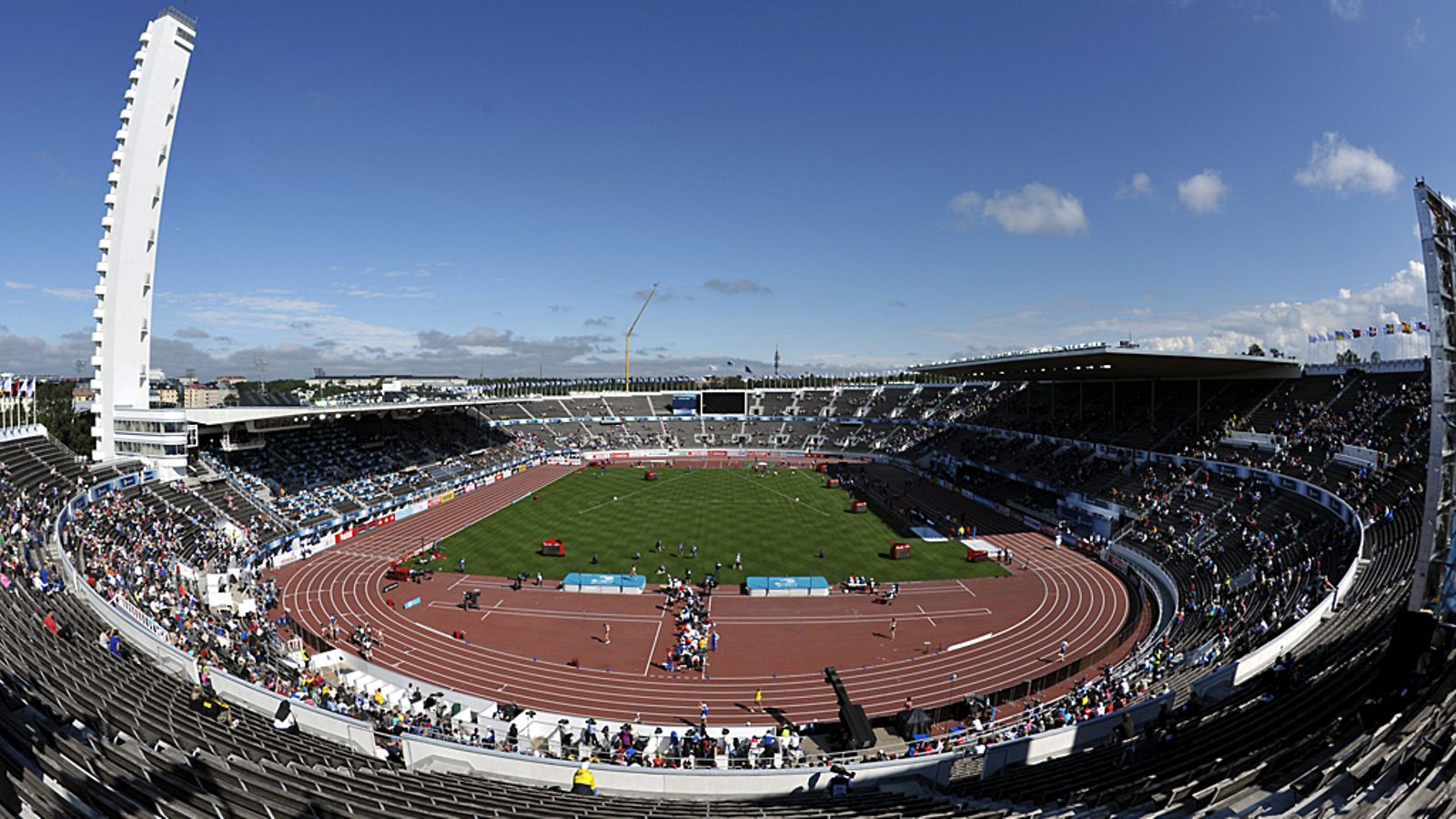 Helsingin olympiastadion.