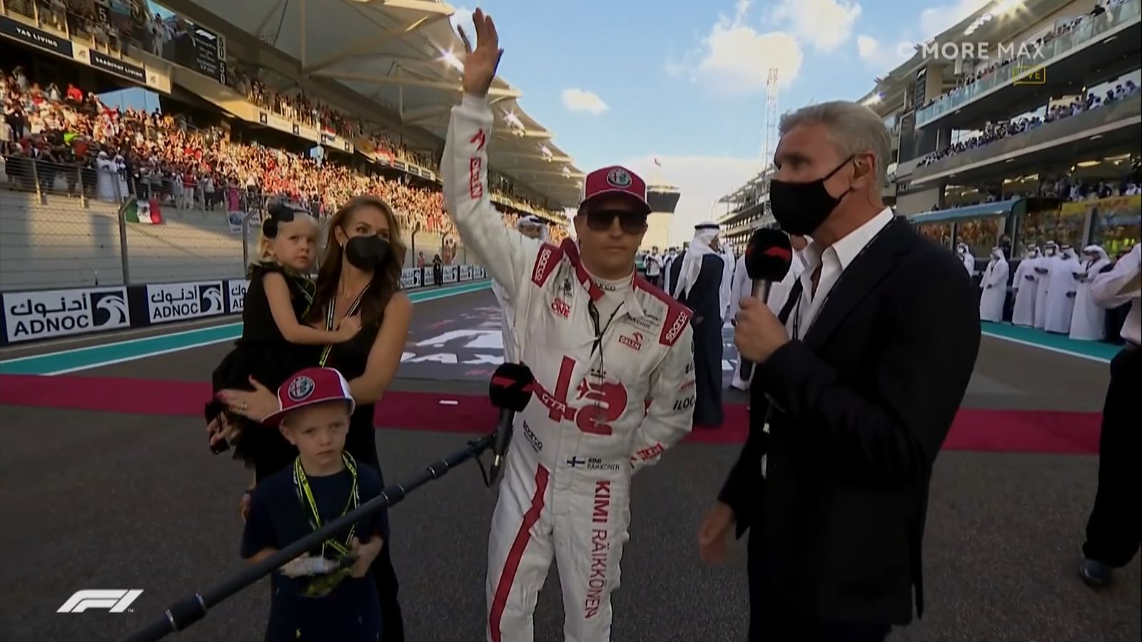 Kimi Räikkönen, Minttu Räikkönen, Robin, Rianna, David Coulthard, 2021, Abu Dhabi