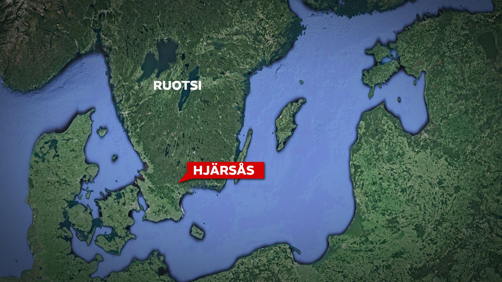 Ruotsi Hjärsås kartta