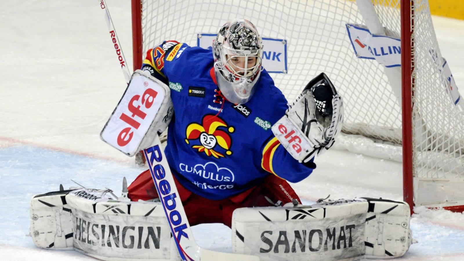 Jokereiden maalivahti Zoltan Hetenyi helmikuussa 2012