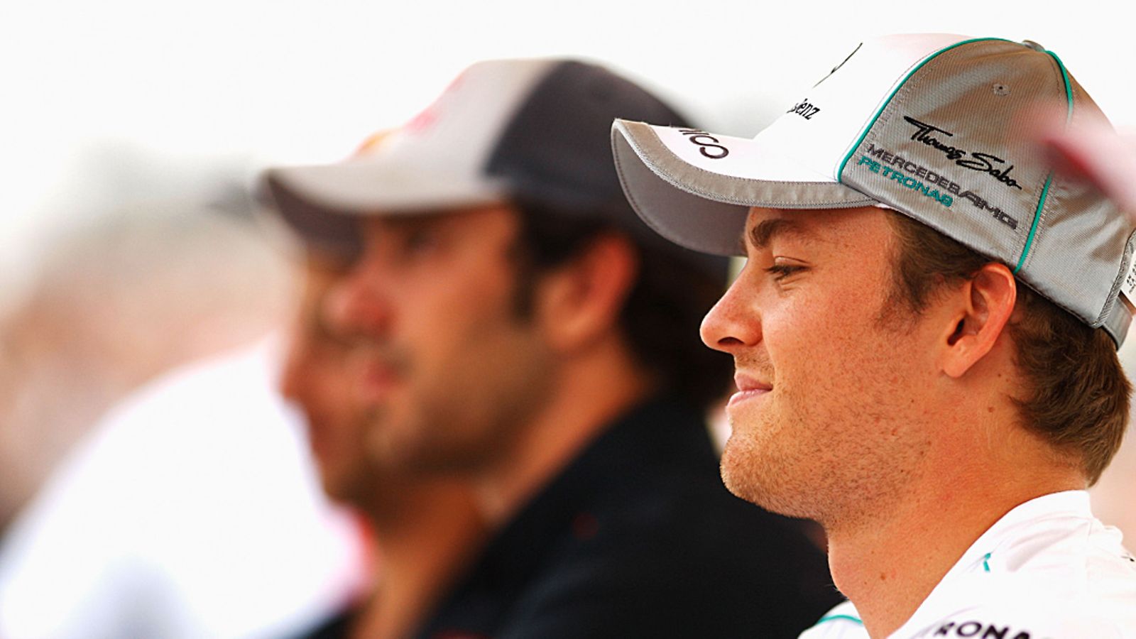Nico Rosberg oli hyvällä tuulella.