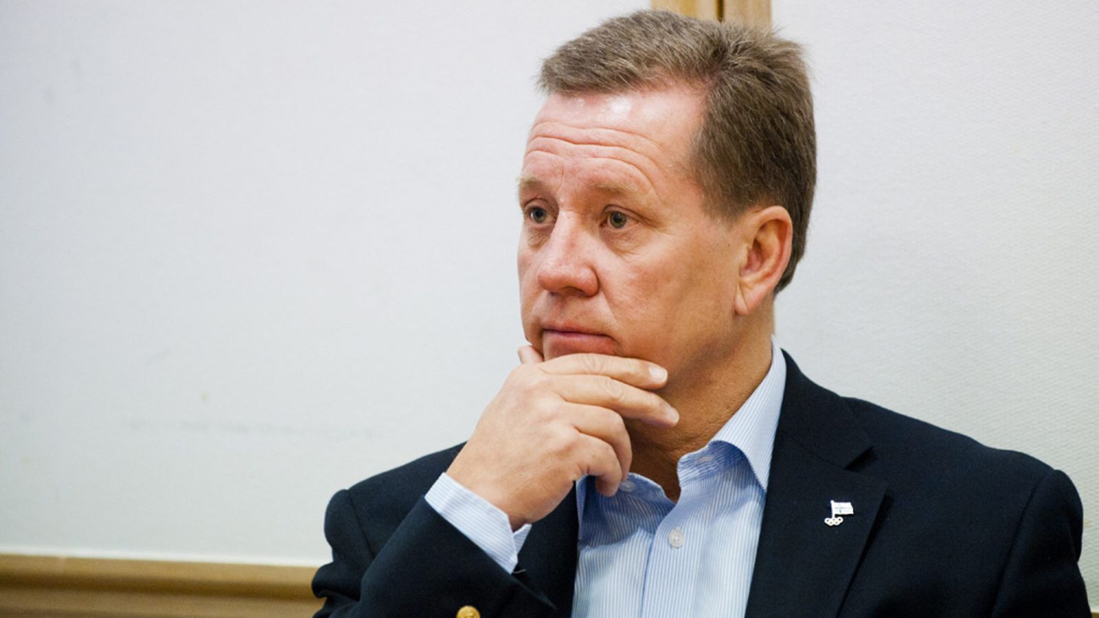 Suomen Olympiakomitean puheenjohtaja Roger Talermo