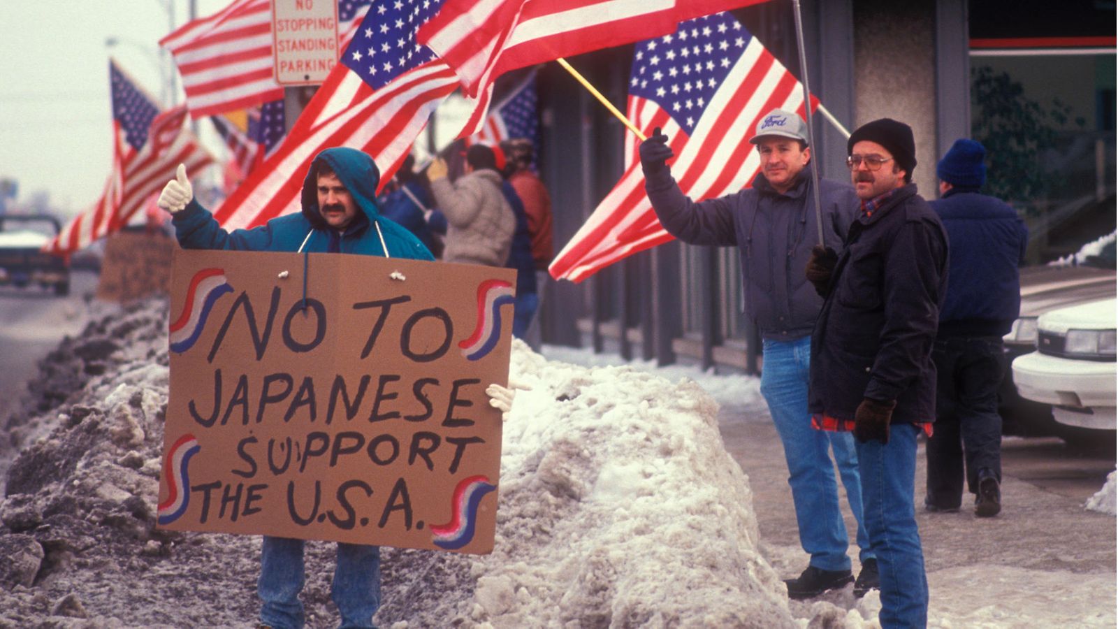 aop autokauppa 1992 toyota usa mielenosoitus protesti