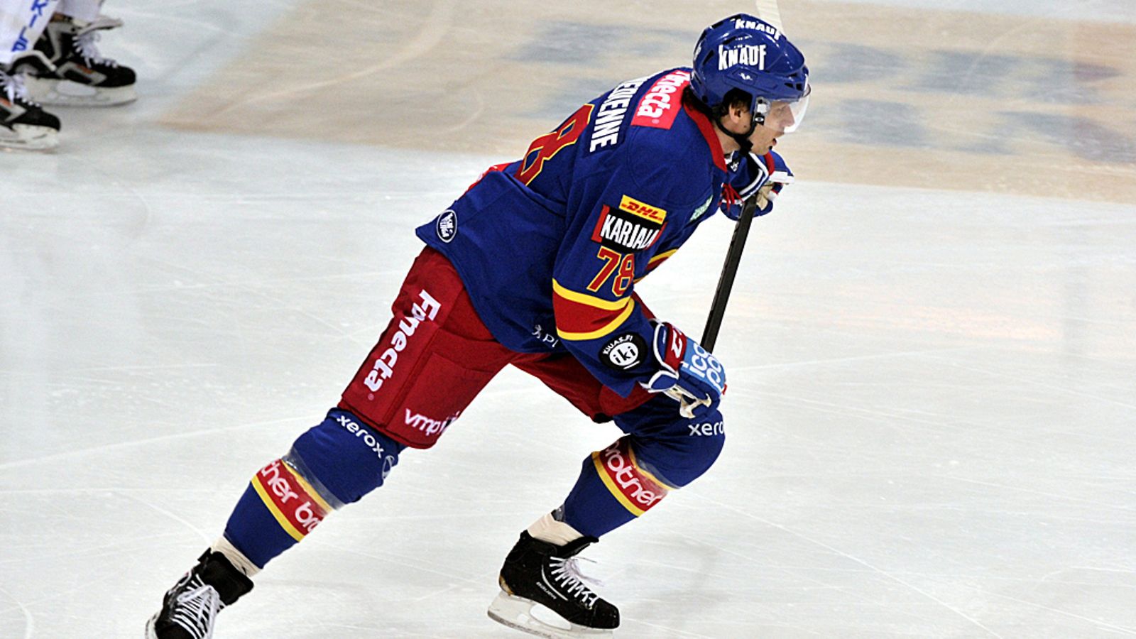 Jokereiden uusi puolustaja Josef Boumedienne Ässät-ottelussa 31.1.2012.