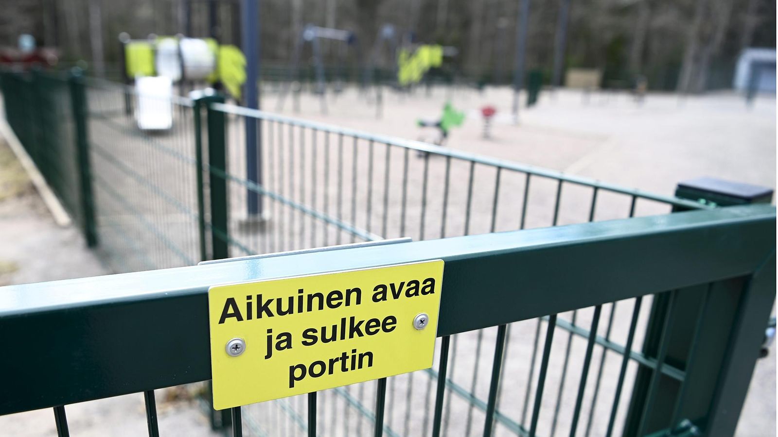 Päiväkoti 4. toukokuuta 2022 lakon aikana.