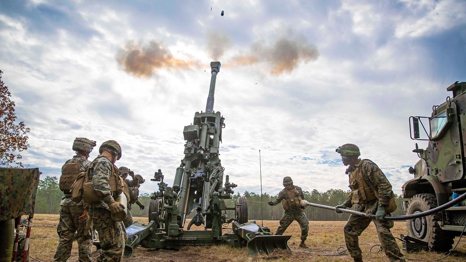 M777 haupitsi Yhdysvaltain käytössä joulukuussa 2018.