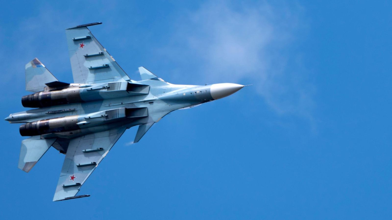 Su-30-hävittäjä heinäkuussa 2021.