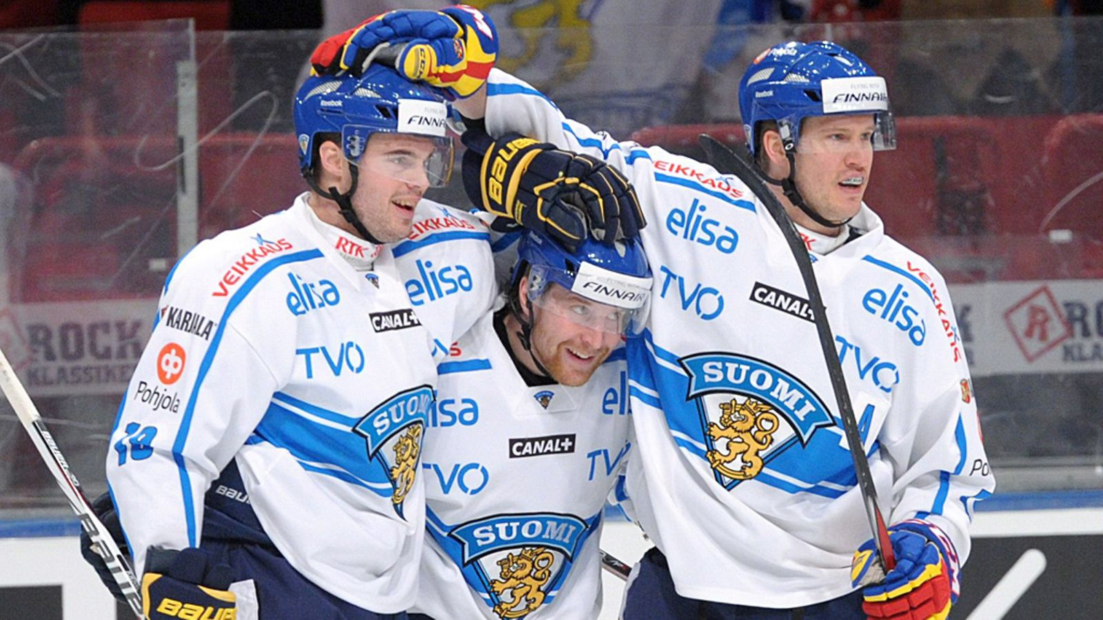 Jesse Joensuu, Leo Komarov ja Ossi Väänänen