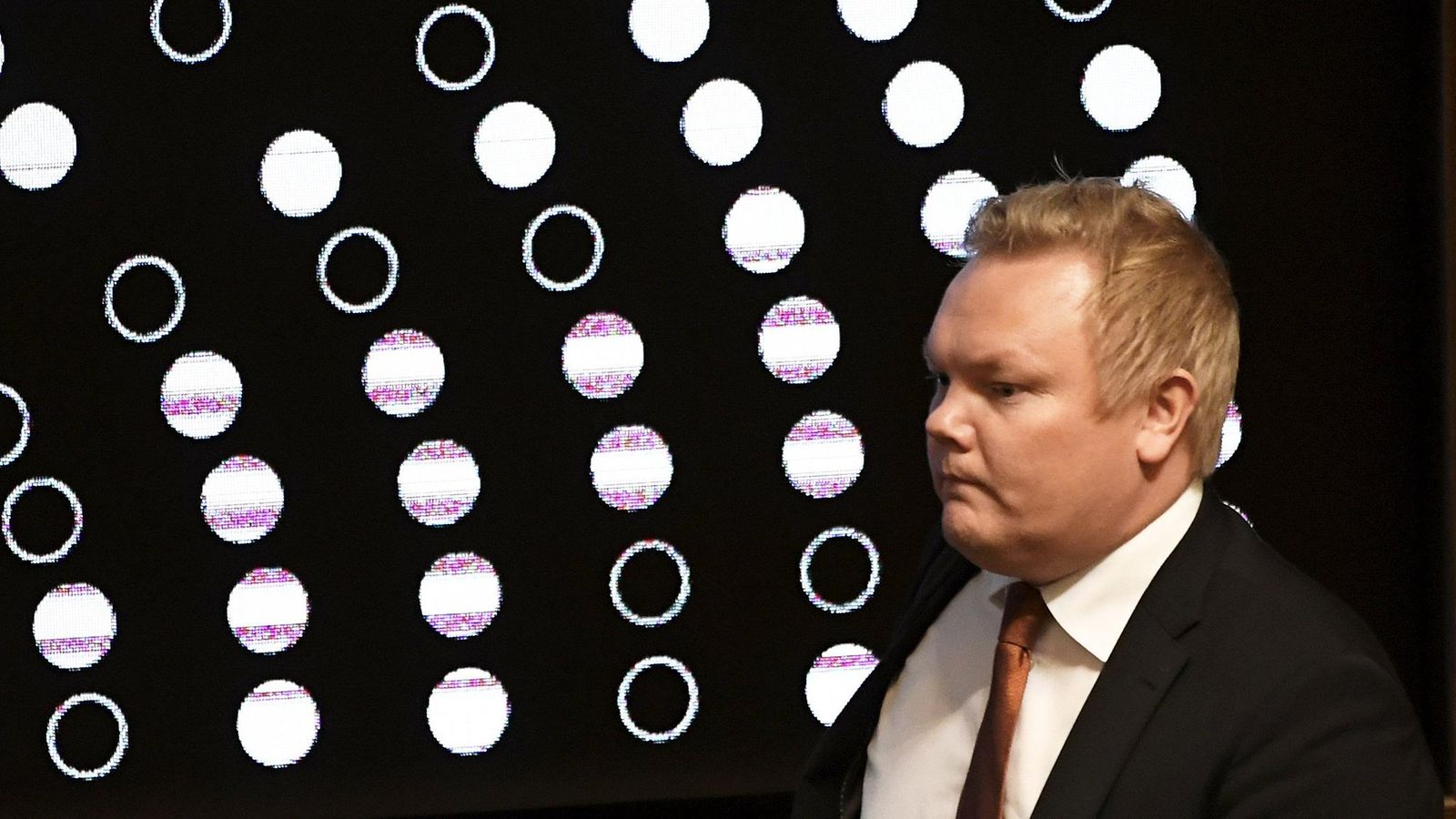 Maa- ja metsätalousministeri Antti Kurvinen eduskunnan täysistunnossa Helsingissä 28. syyskuuta 2022.