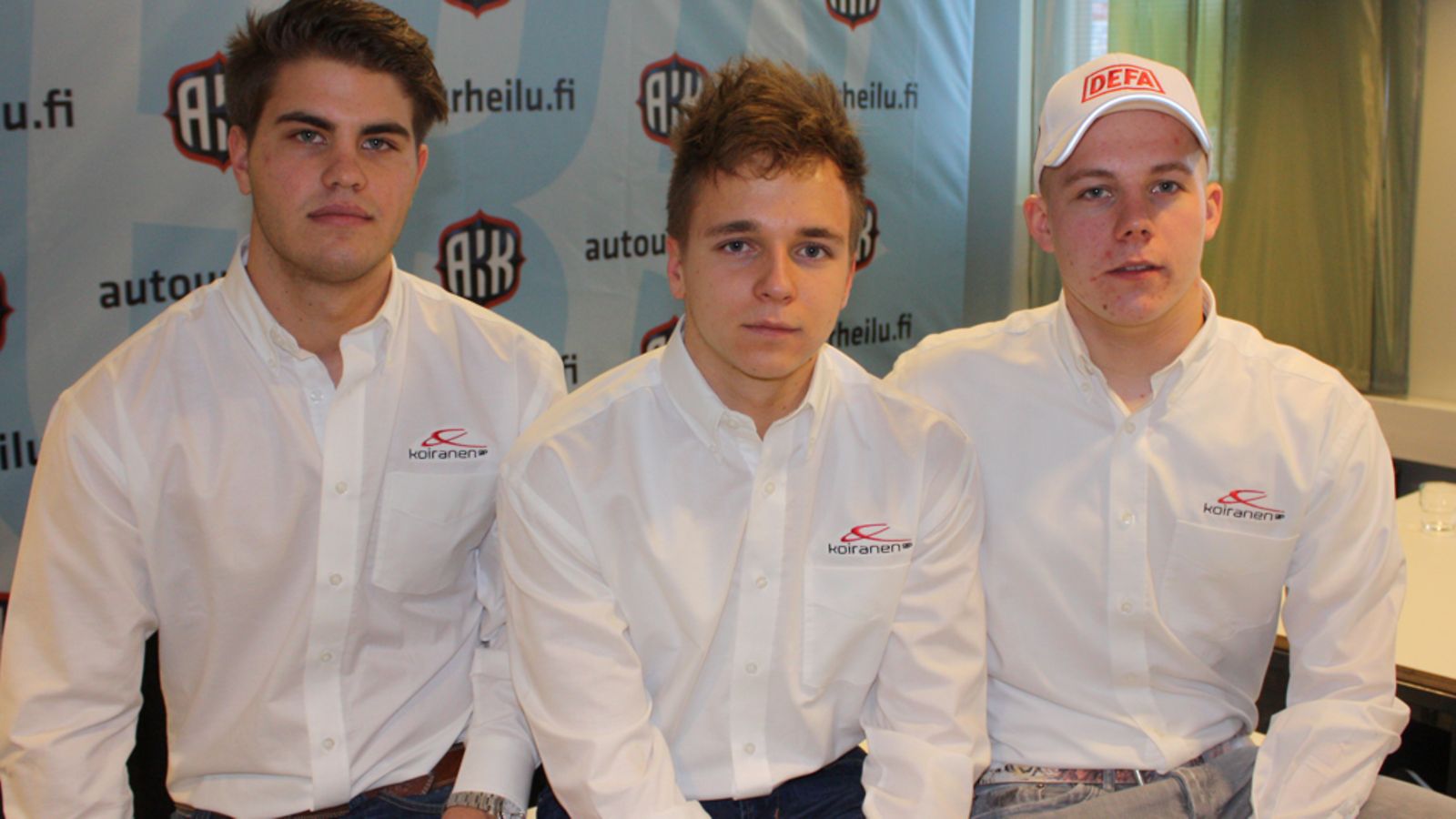 Patrick Kujala, Kevin Korjus ja Aaro Vainio