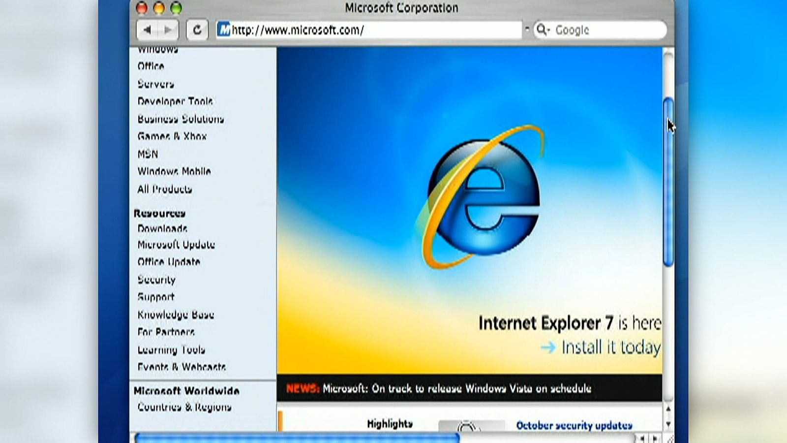 internet explorer