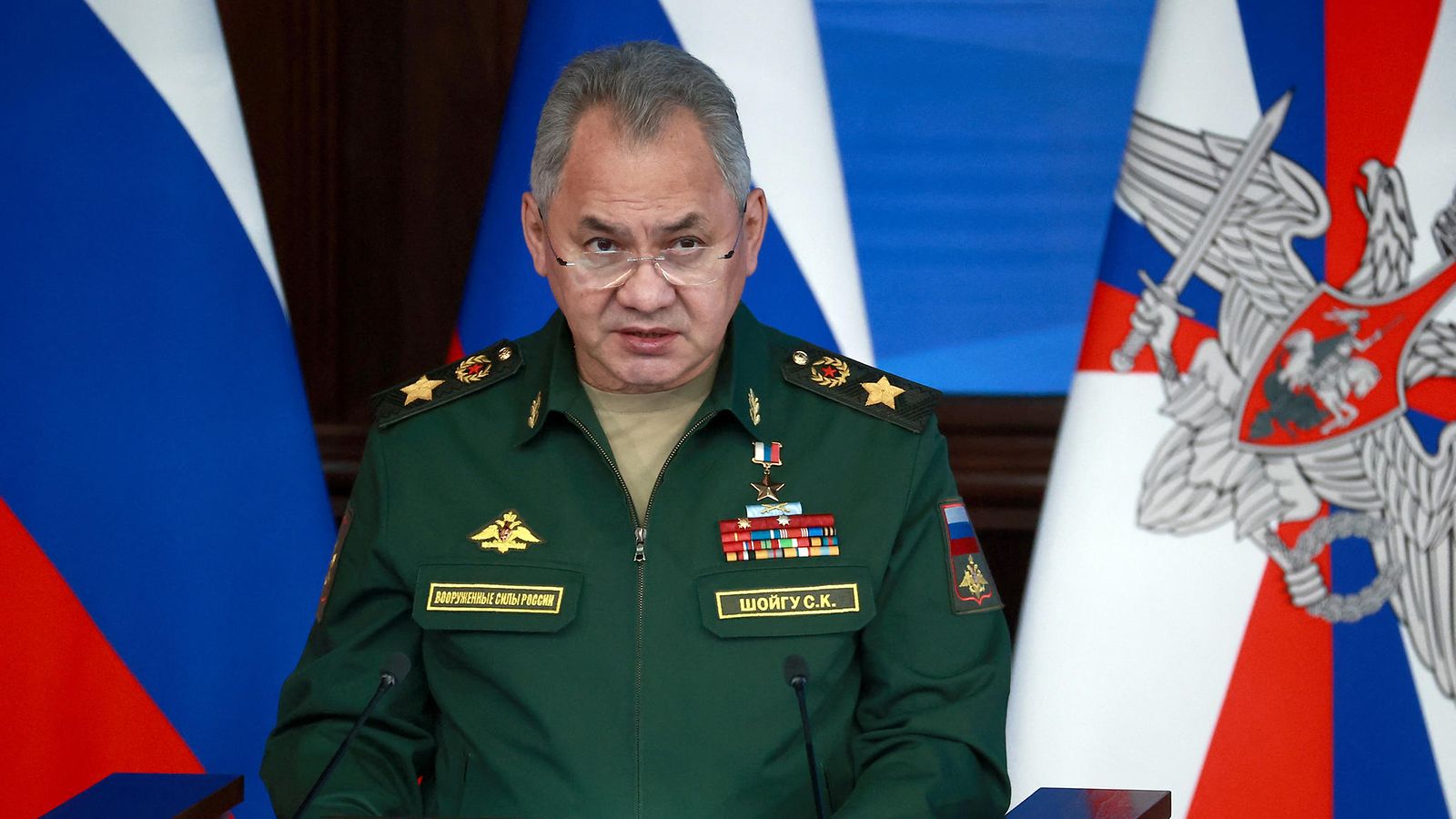 Venäjän puolustusministeri Sergei Shoigu joulukuussa 2022.