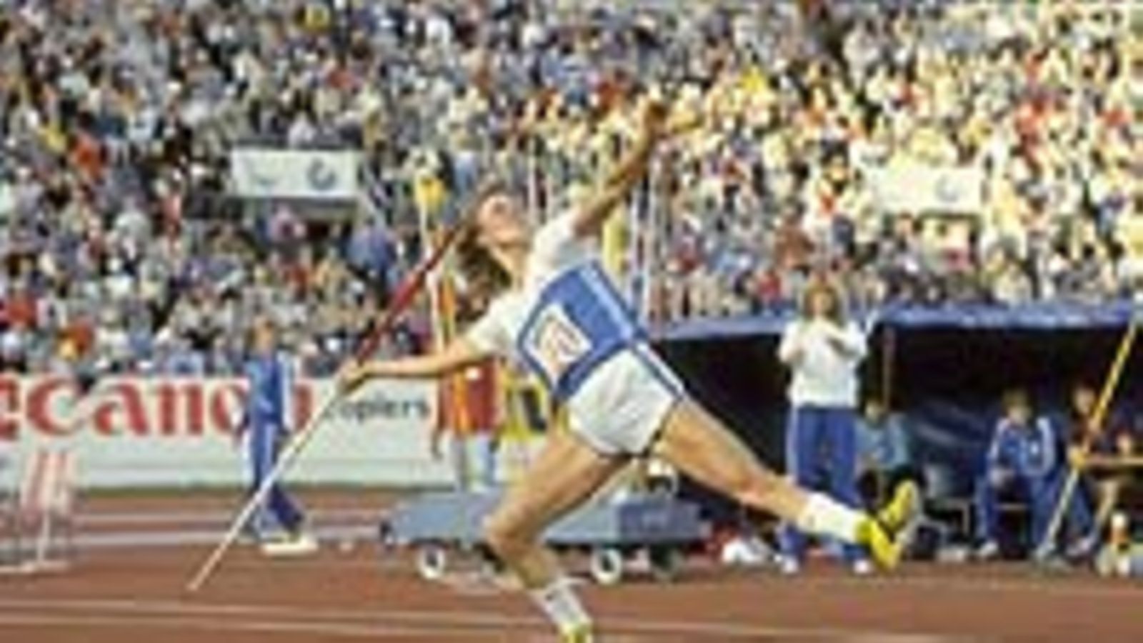 Helsinki 1983 MM-kisat, Tiina Lillak, (Photo: Tony Duffy/Allsport)