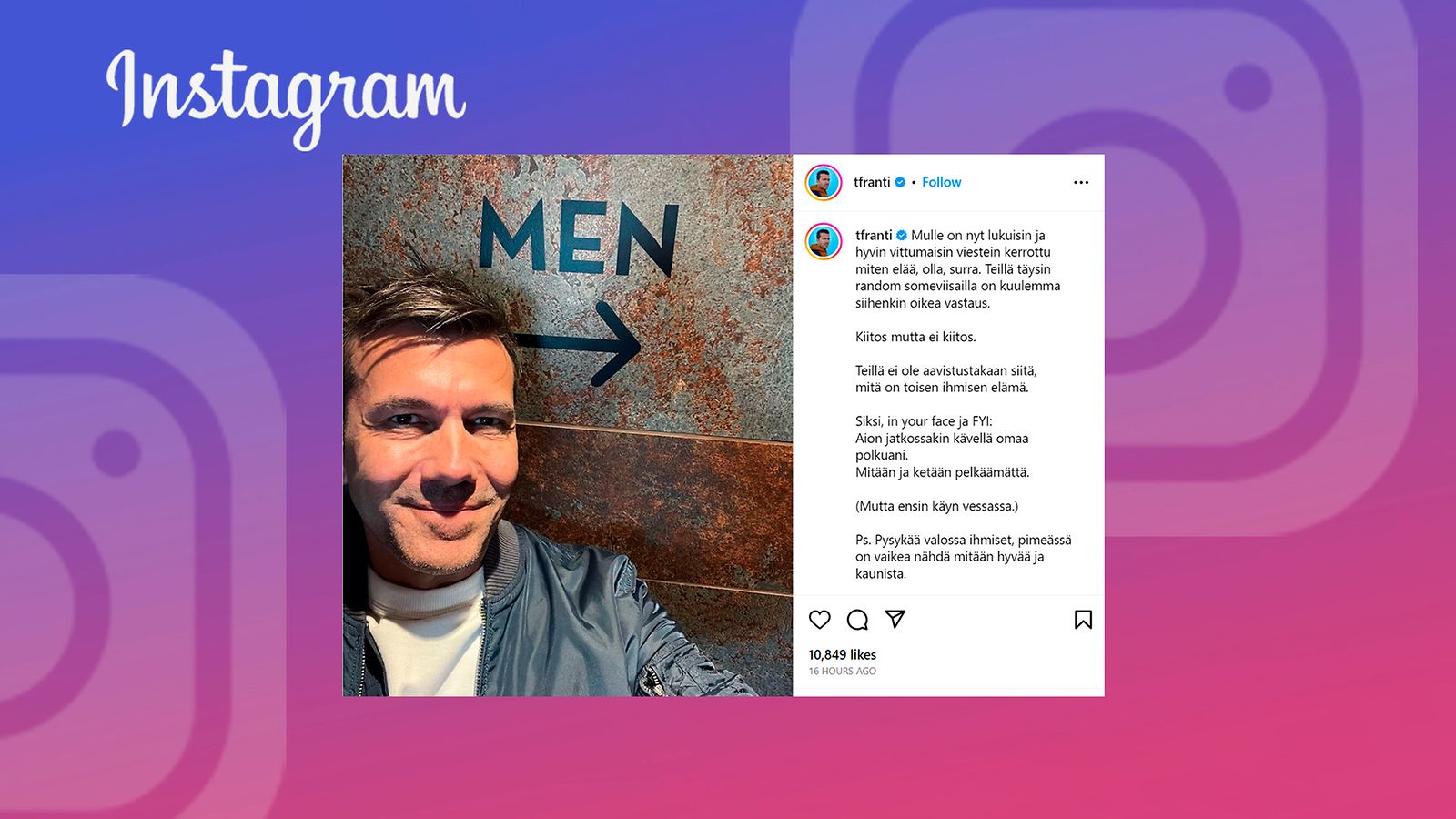 Tommi Fränti Instagram