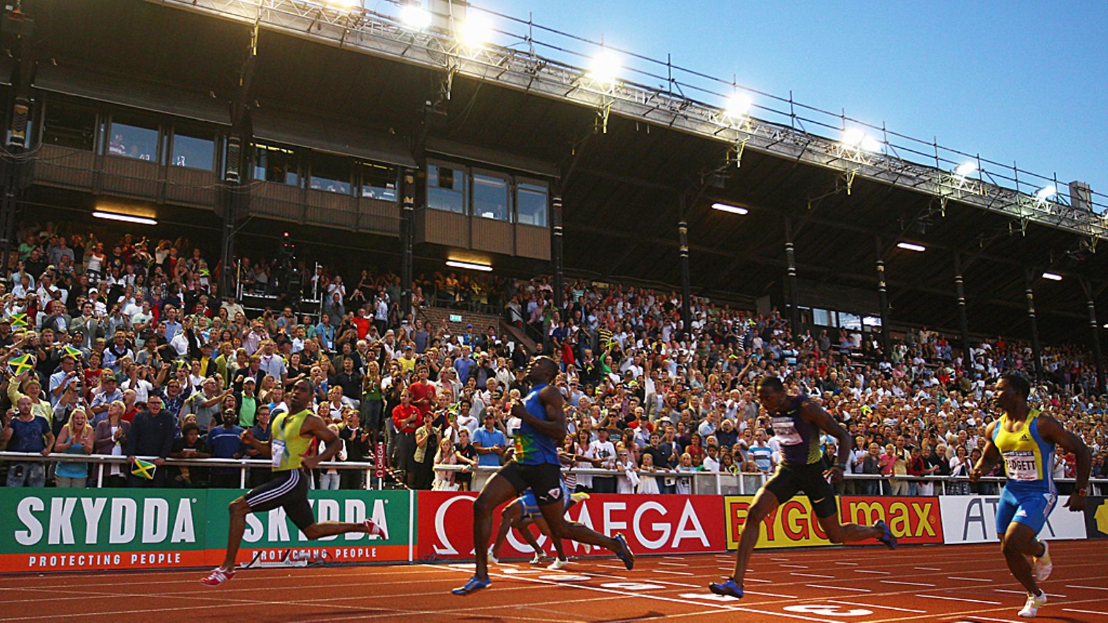 Tyson Gay voitti Usain Boltin Tukholmassa vuonna 2010.