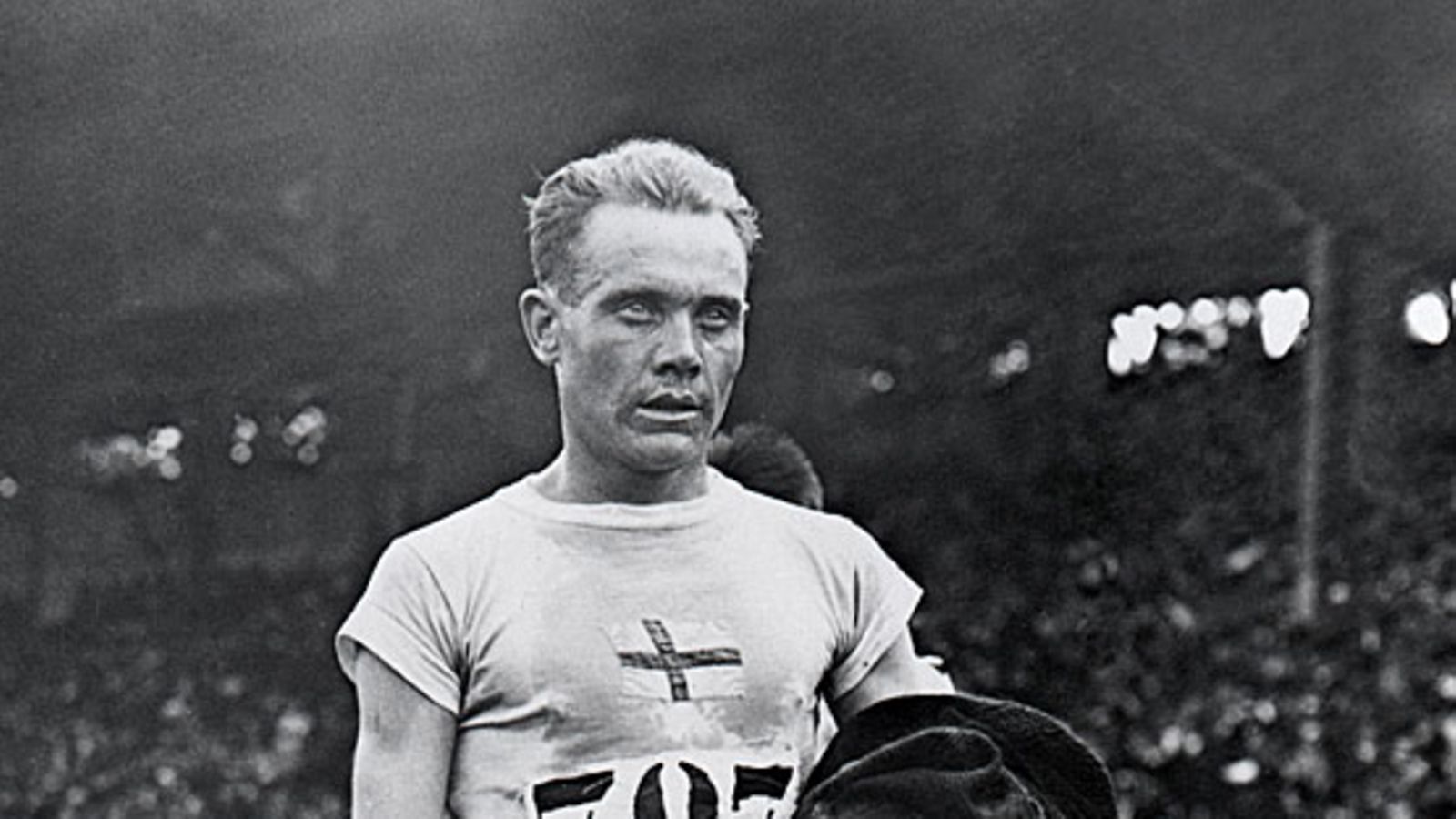 Paavo Nurmi Antverpenin olympialaisissa vuonna 1920.